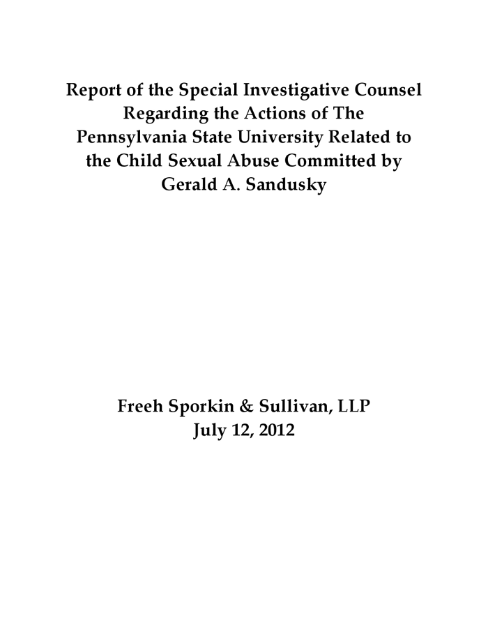 Philly.com is using DocumentCloud.com to annotate the Louis Freeh report on Penn State's role in the Jerry Sandusky sex abuse case.