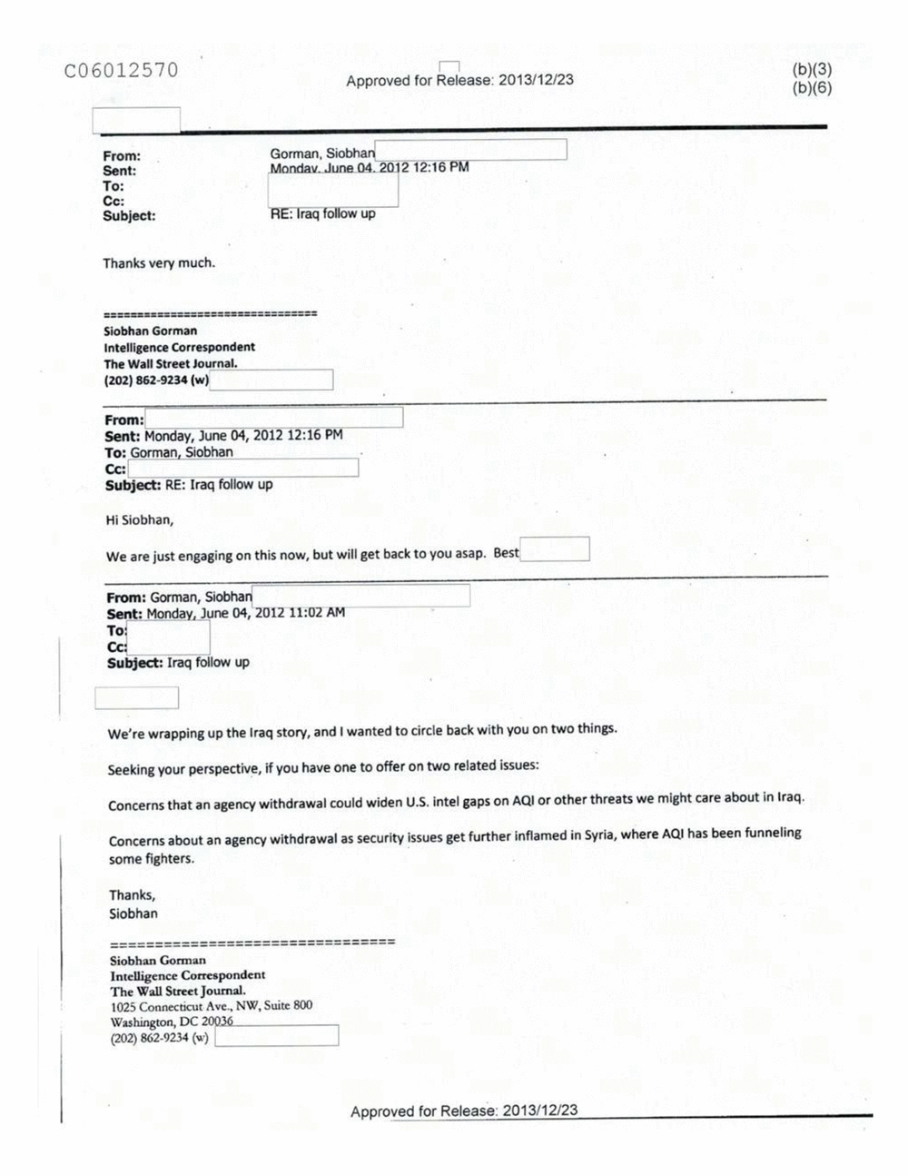 Page 103 from Email Correspondence Between Reporters and CIA Flacks