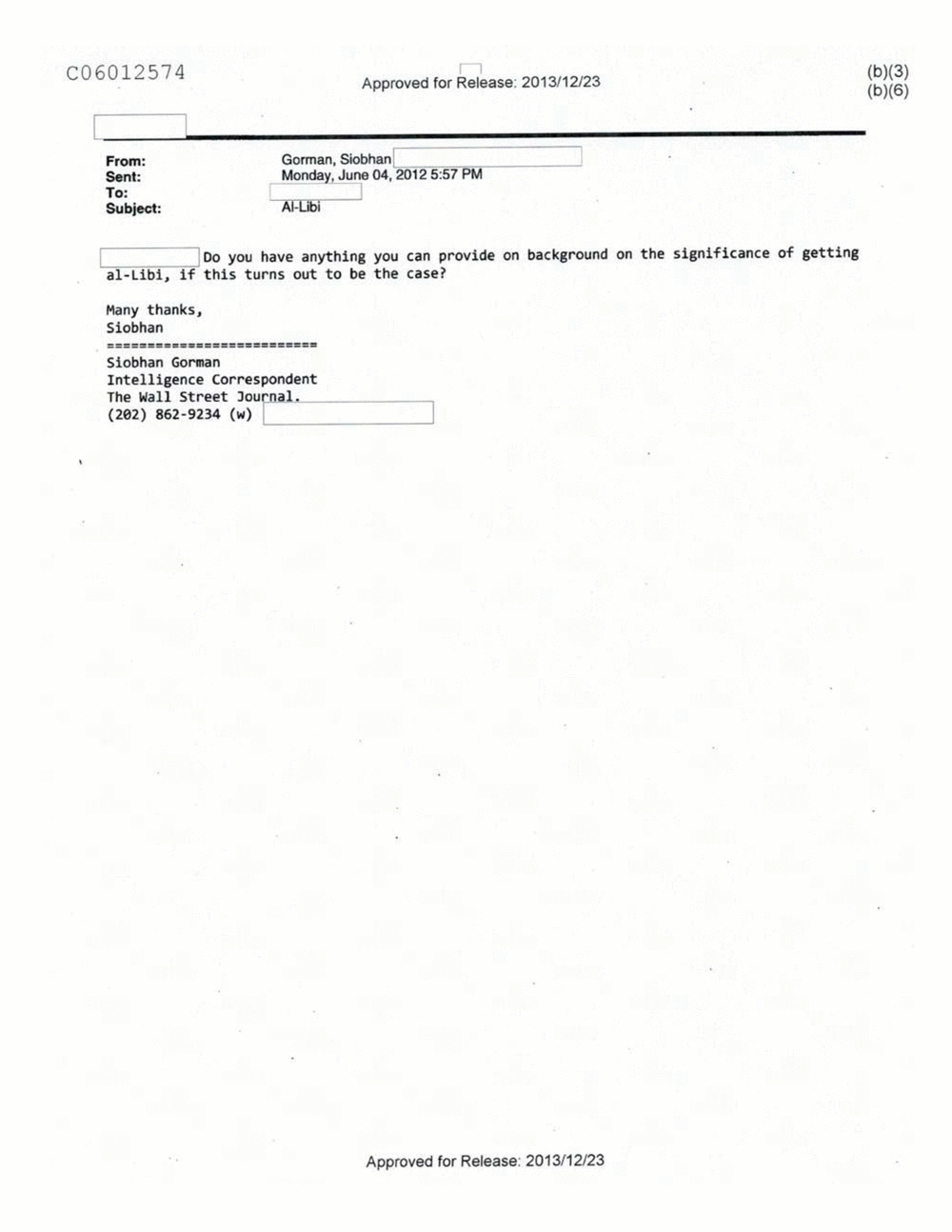 Page 109 from Email Correspondence Between Reporters and CIA Flacks
