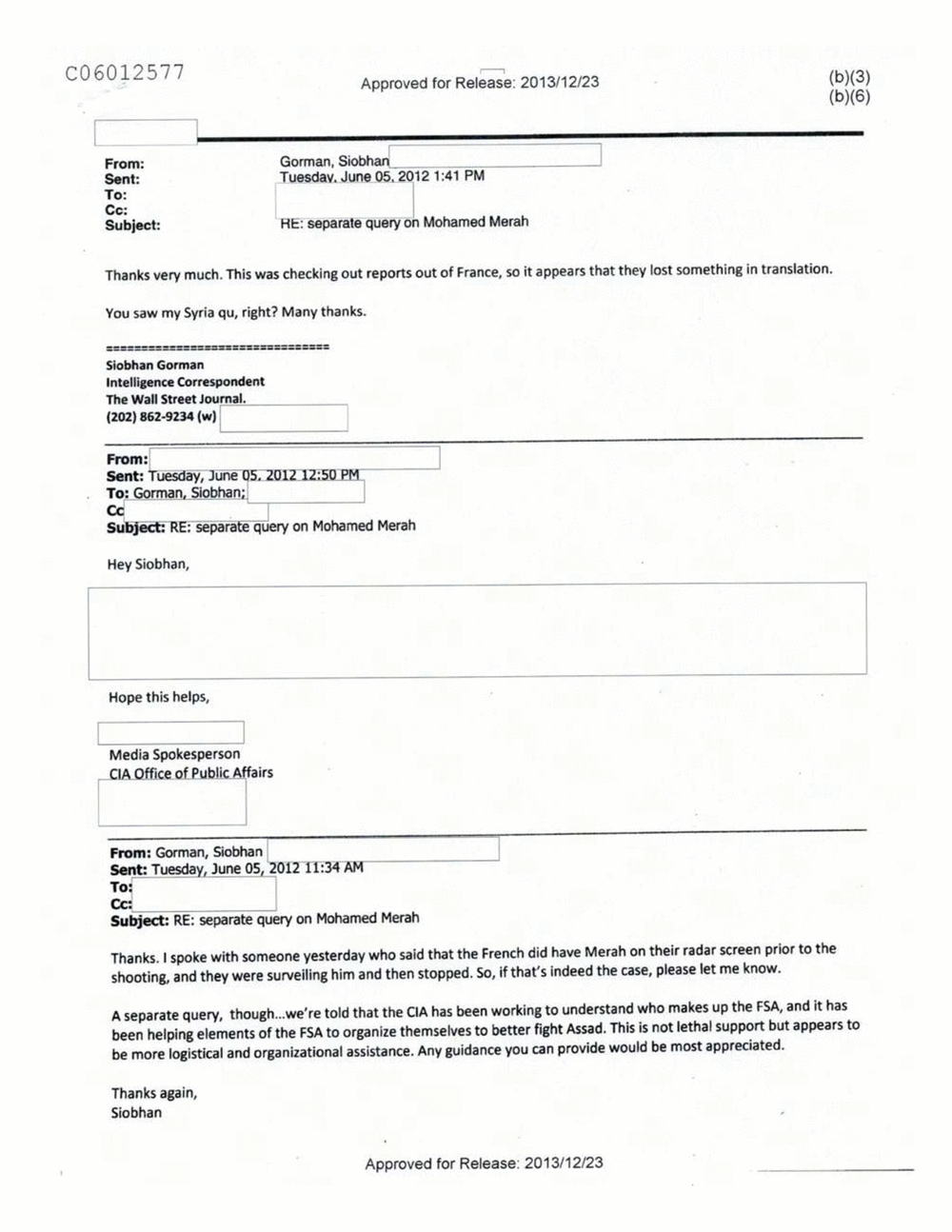 Page 112 from Email Correspondence Between Reporters and CIA Flacks