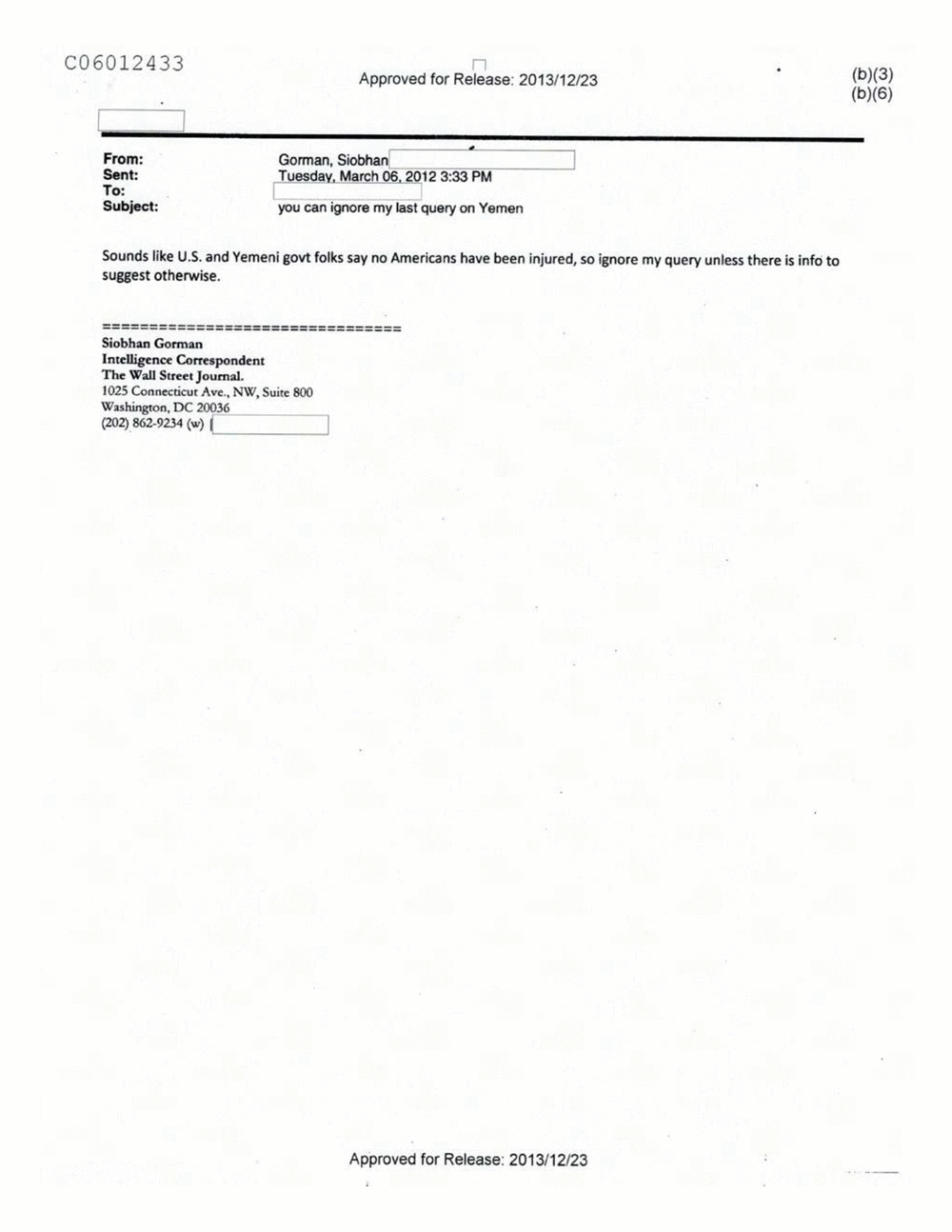 Page 12 from Email Correspondence Between Reporters and CIA Flacks