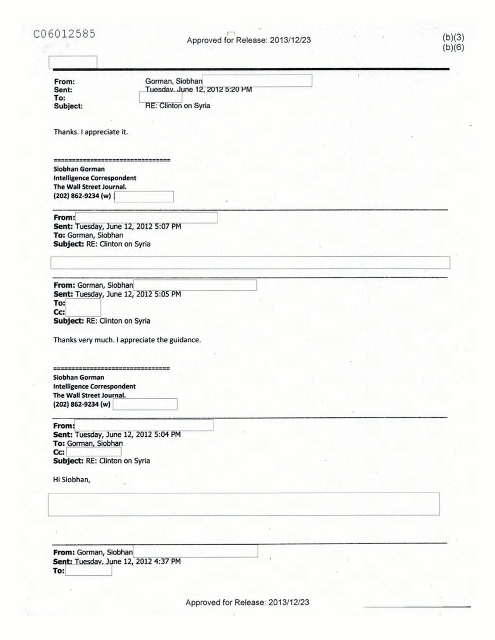 Page 129 from Email Correspondence Between Reporters and CIA Flacks