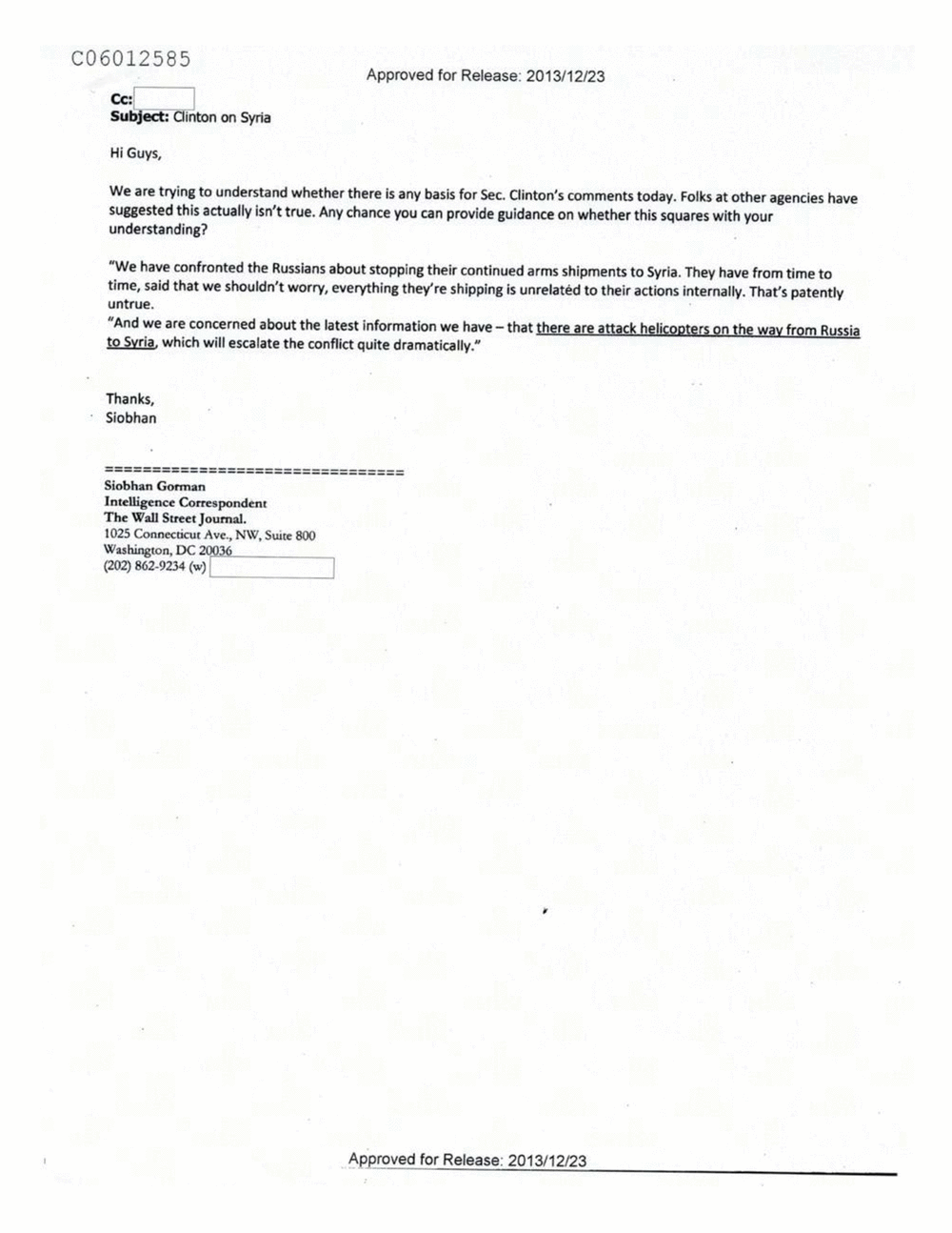 Page 130 from Email Correspondence Between Reporters and CIA Flacks