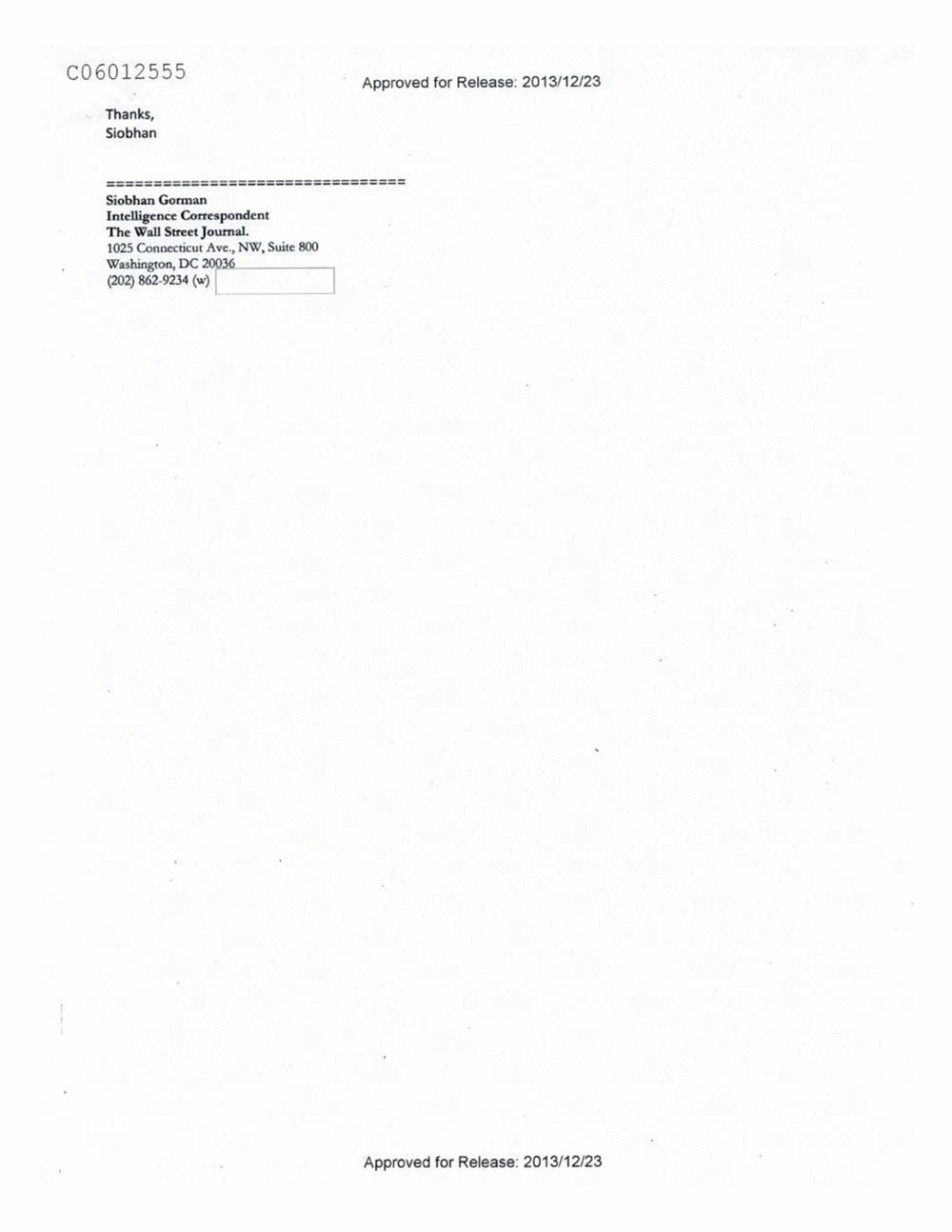Page 155 from Email Correspondence Between Reporters and CIA Flacks