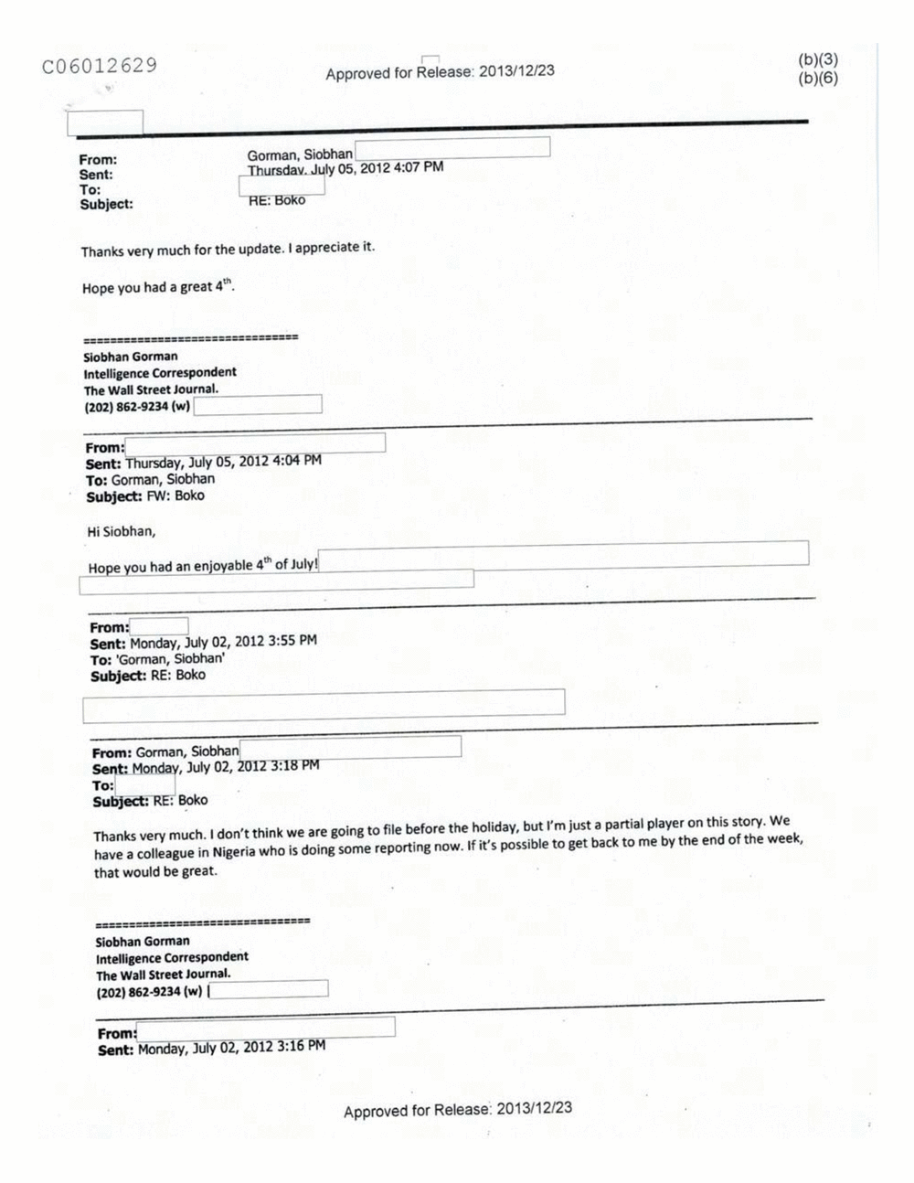 Page 186 from Email Correspondence Between Reporters and CIA Flacks