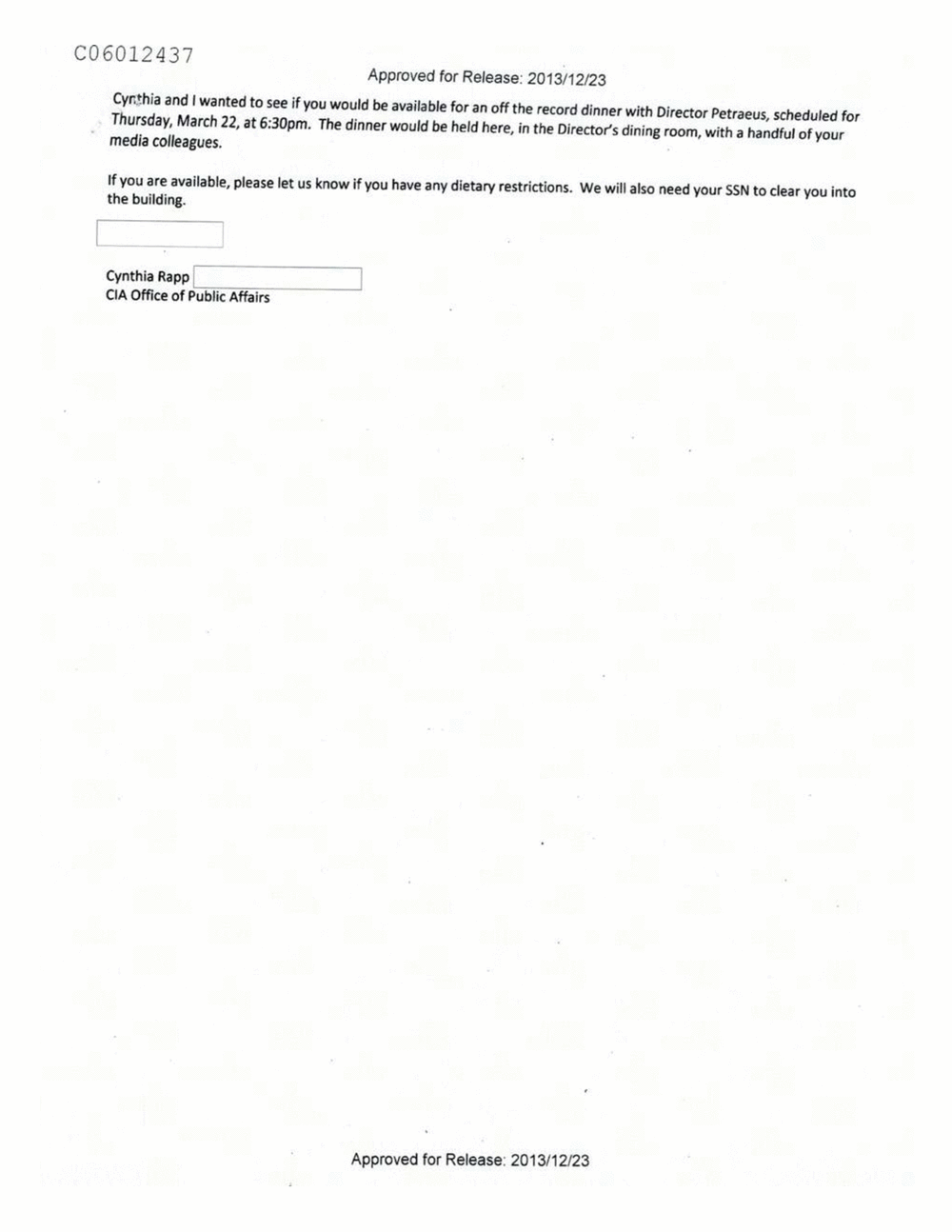 Page 19 from Email Correspondence Between Reporters and CIA Flacks