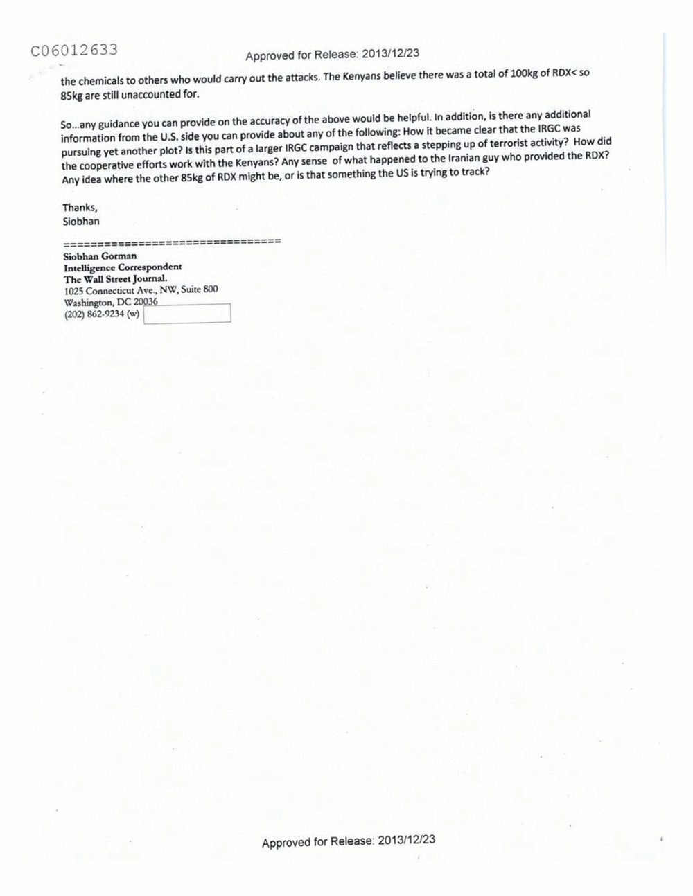 Page 194 from Email Correspondence Between Reporters and CIA Flacks