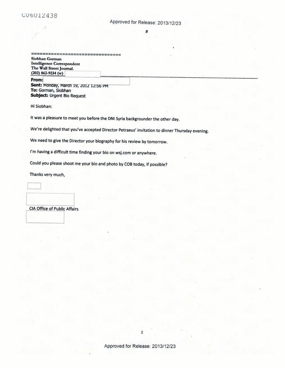 Page 21 from Email Correspondence Between Reporters and CIA Flacks