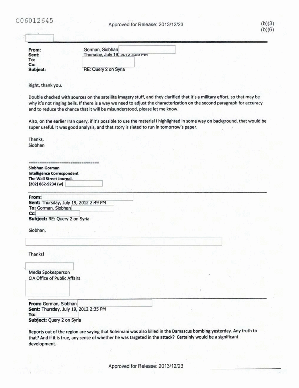 Page 214 from Email Correspondence Between Reporters and CIA Flacks