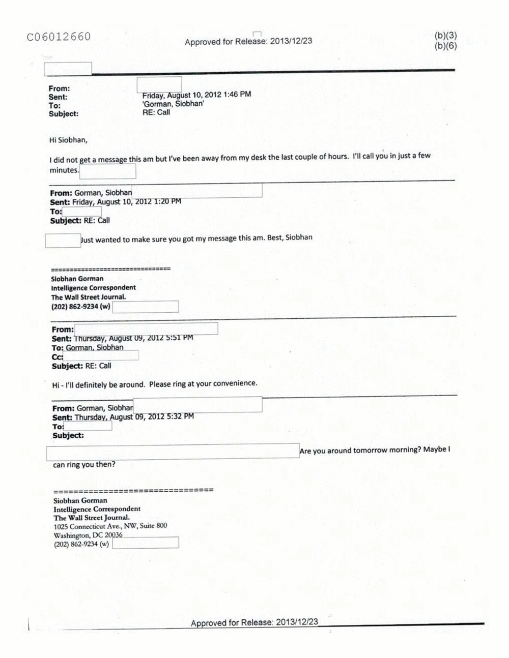 Page 238 from Email Correspondence Between Reporters and CIA Flacks