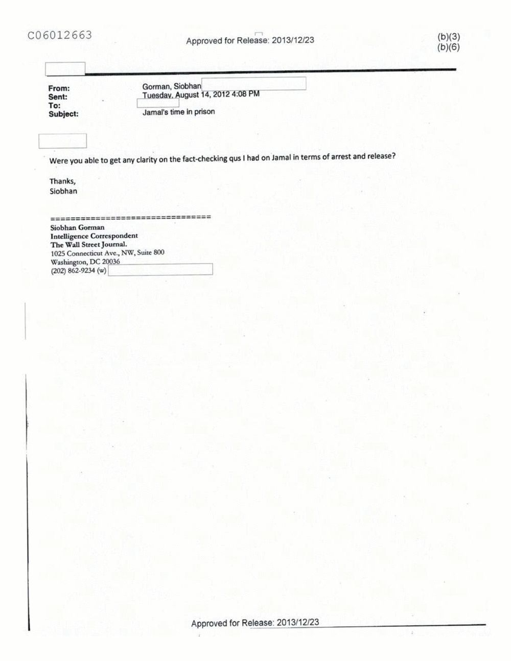 Page 241 from Email Correspondence Between Reporters and CIA Flacks