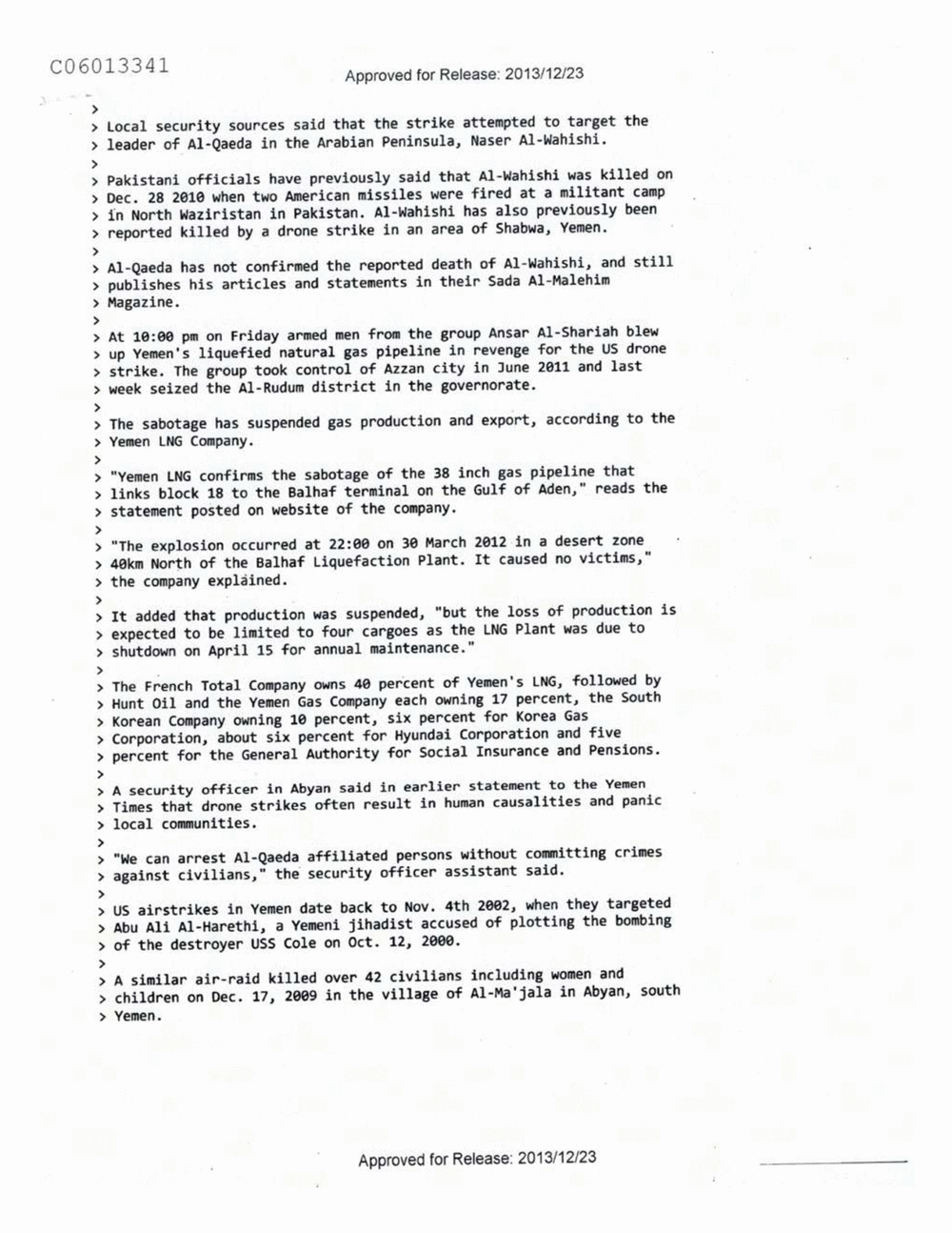 Page 249 from Email Correspondence Between Reporters and CIA Flacks