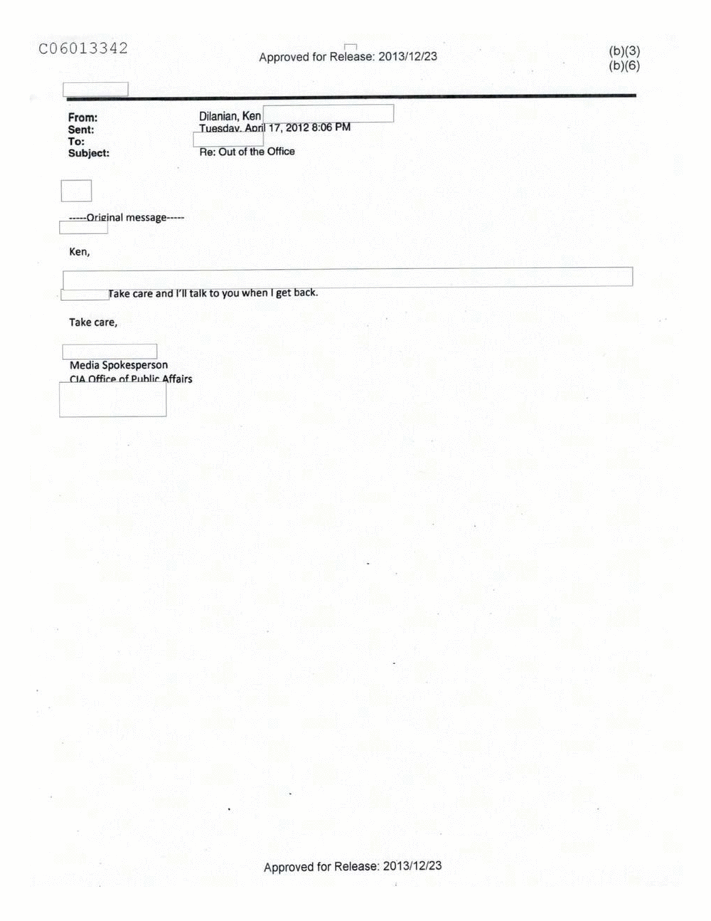 Page 250 from Email Correspondence Between Reporters and CIA Flacks