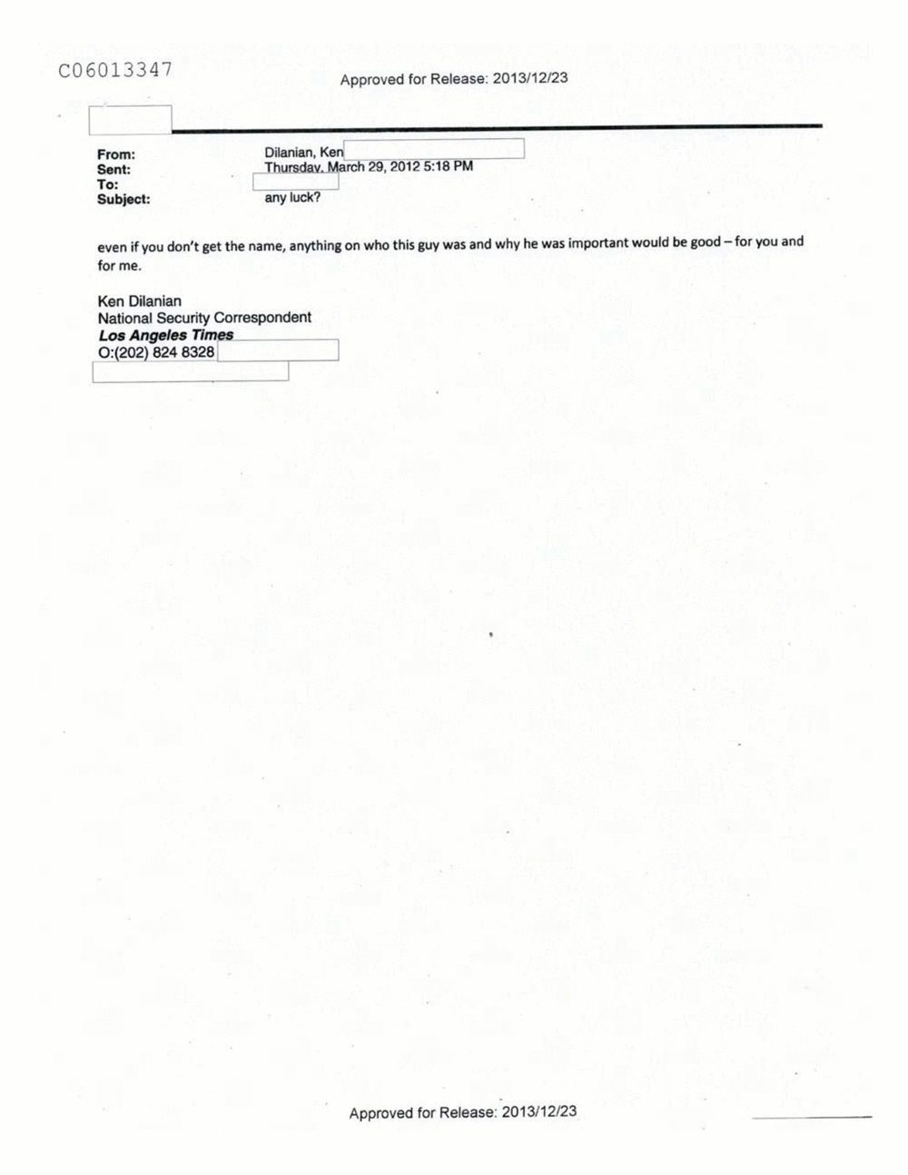 Page 257 from Email Correspondence Between Reporters and CIA Flacks