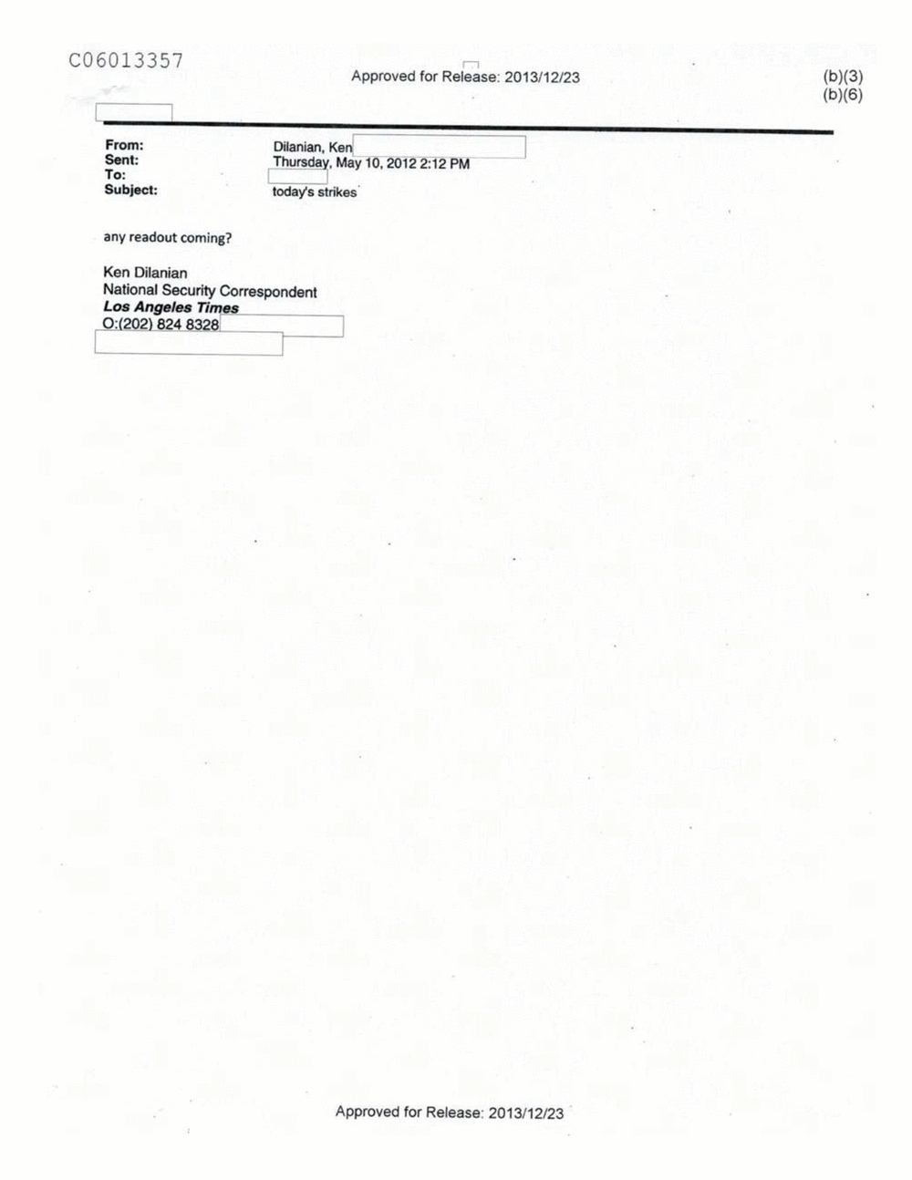 Page 277 from Email Correspondence Between Reporters and CIA Flacks