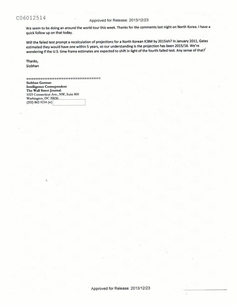 Page 31 from Email Correspondence Between Reporters and CIA Flacks
