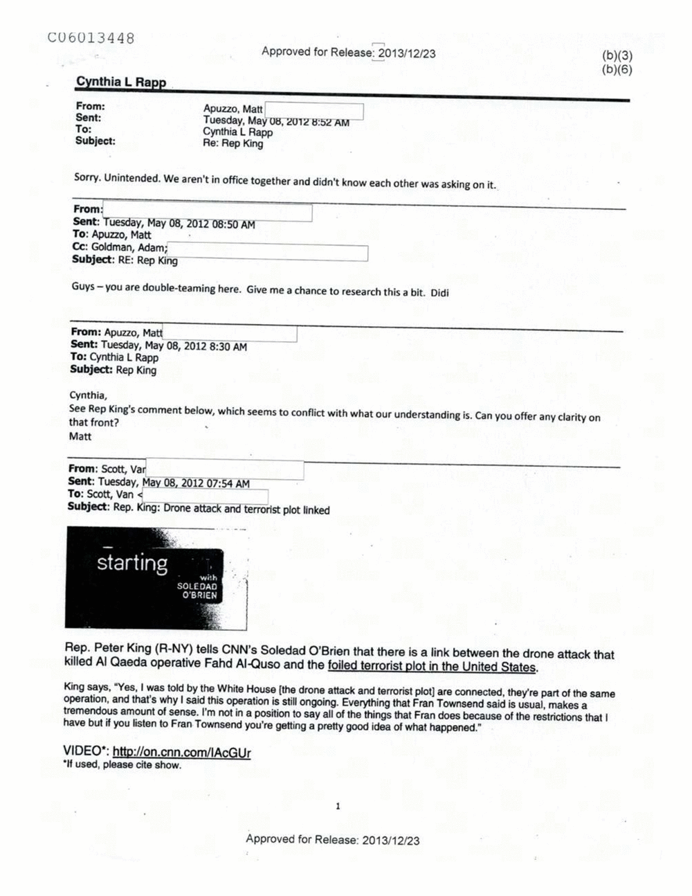 Page 312 from Email Correspondence Between Reporters and CIA Flacks