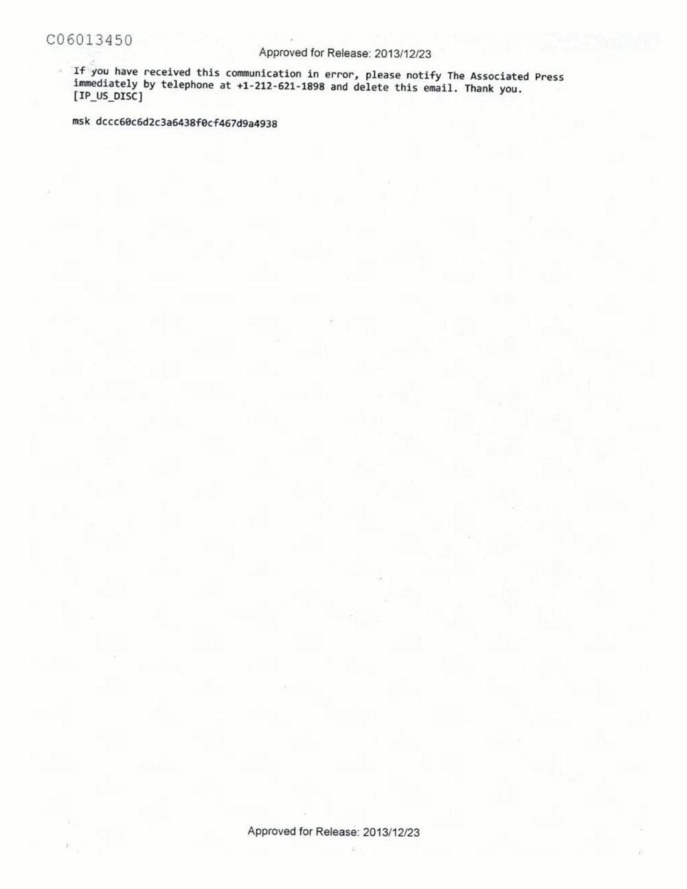 Page 318 from Email Correspondence Between Reporters and CIA Flacks