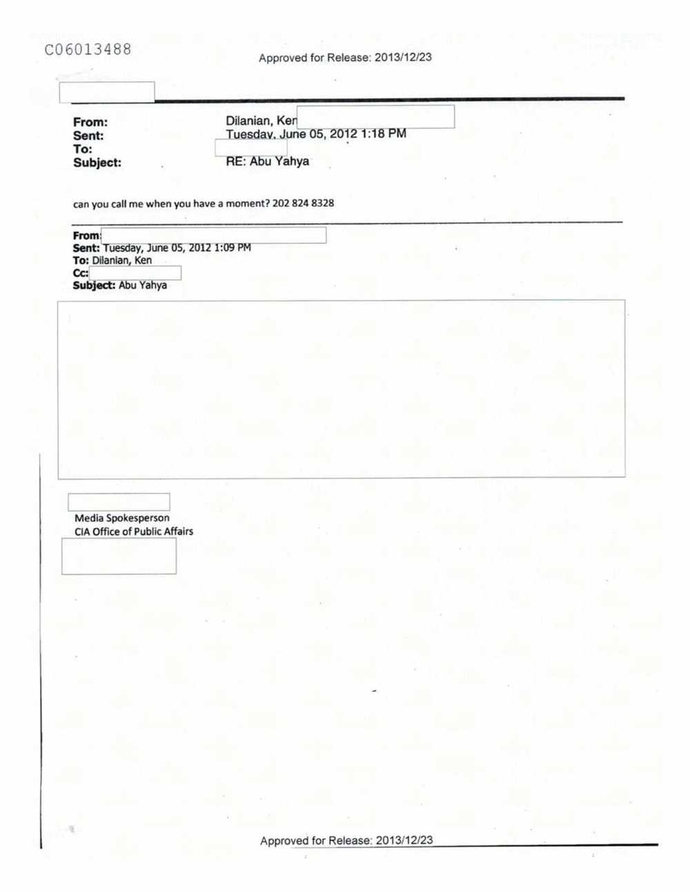 Page 338 from Email Correspondence Between Reporters and CIA Flacks