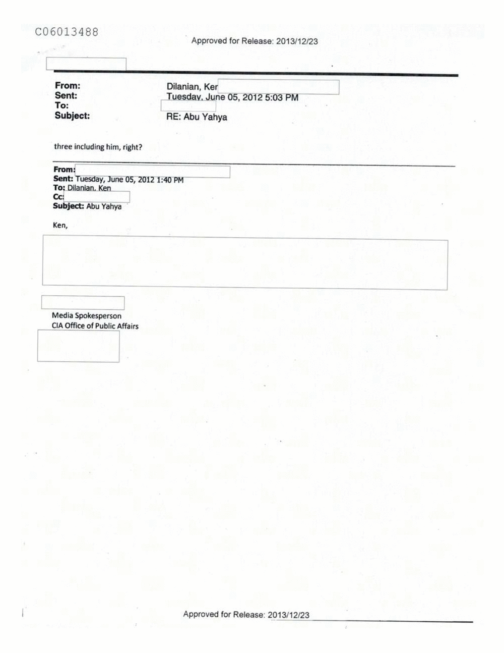 Page 340 from Email Correspondence Between Reporters and CIA Flacks