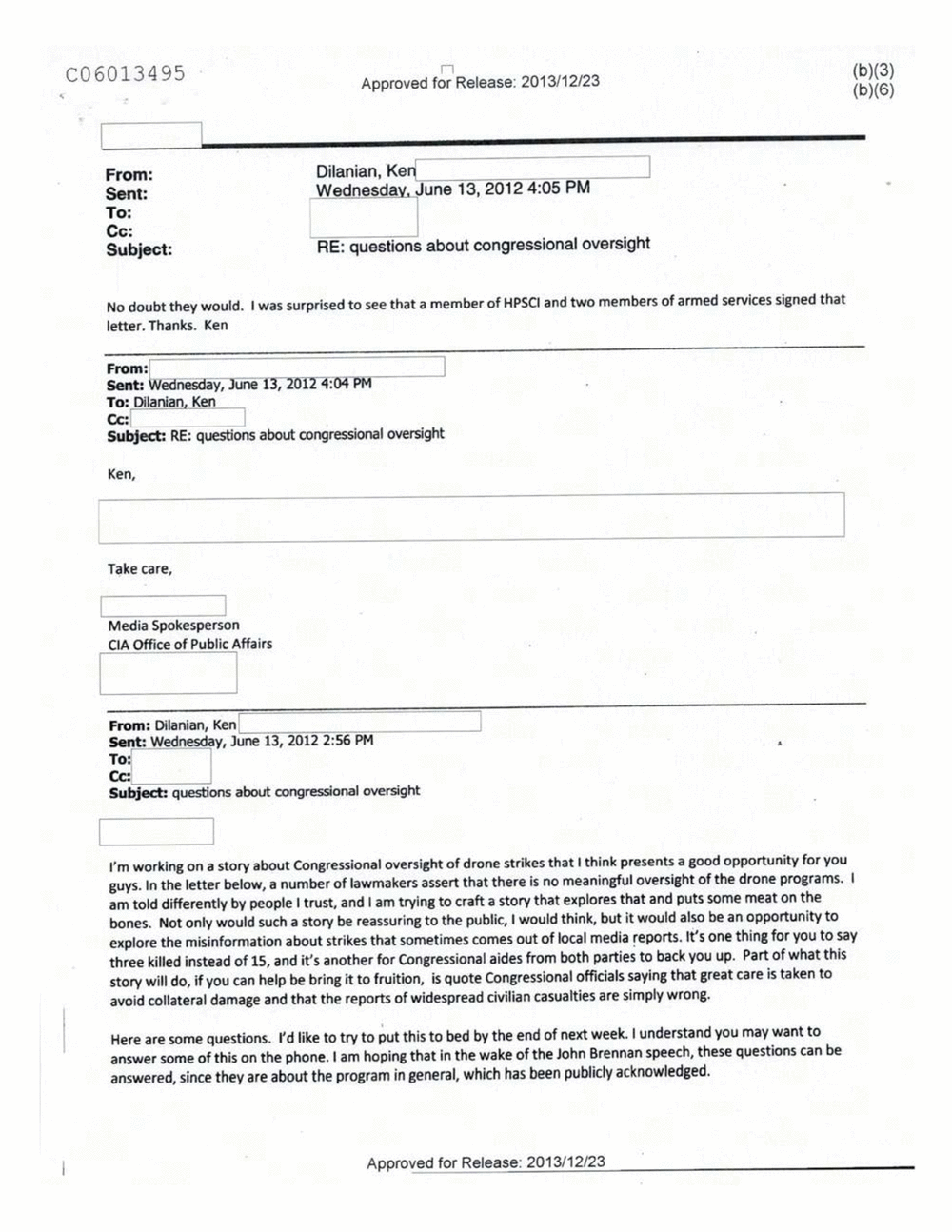 Page 346 from Email Correspondence Between Reporters and CIA Flacks