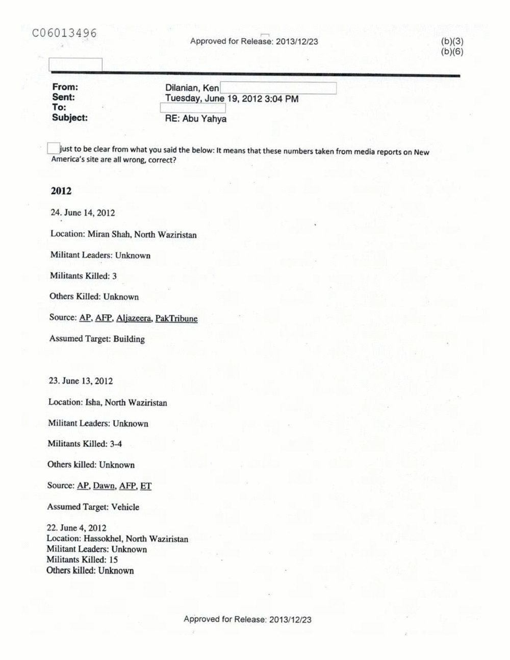 Page 350 from Email Correspondence Between Reporters and CIA Flacks