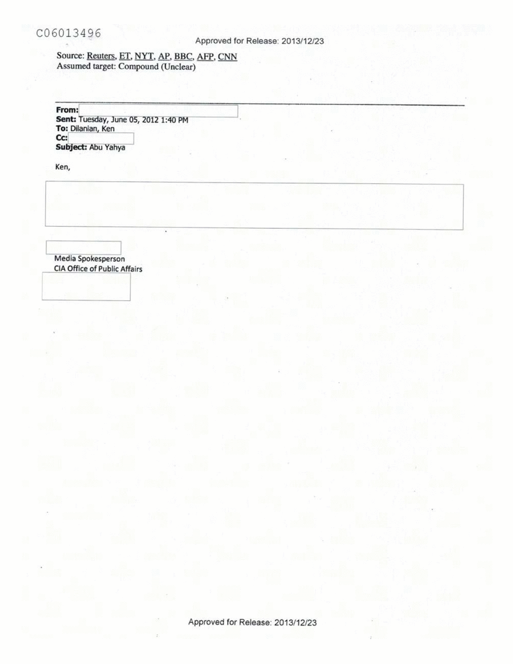 Page 351 from Email Correspondence Between Reporters and CIA Flacks