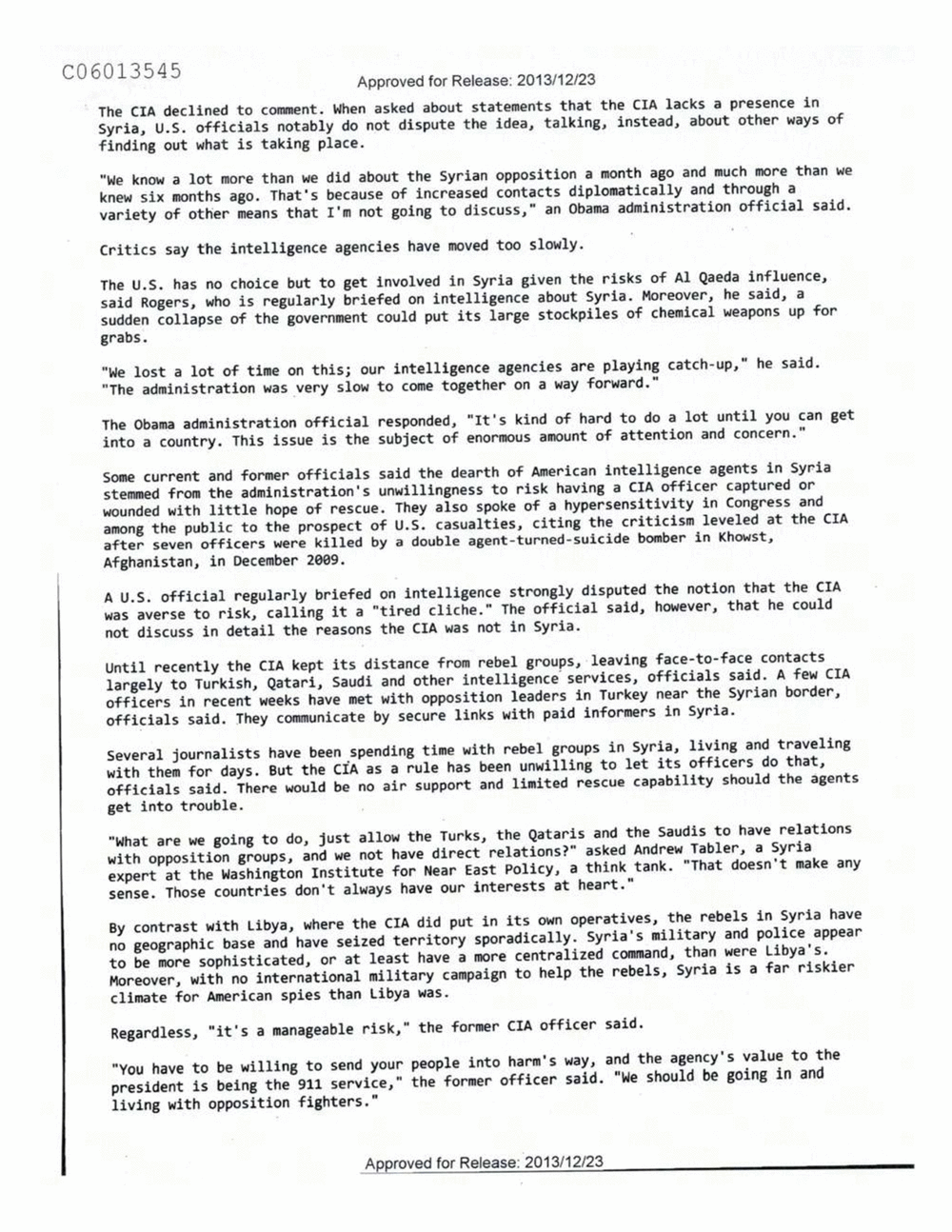 Page 406 from Email Correspondence Between Reporters and CIA Flacks
