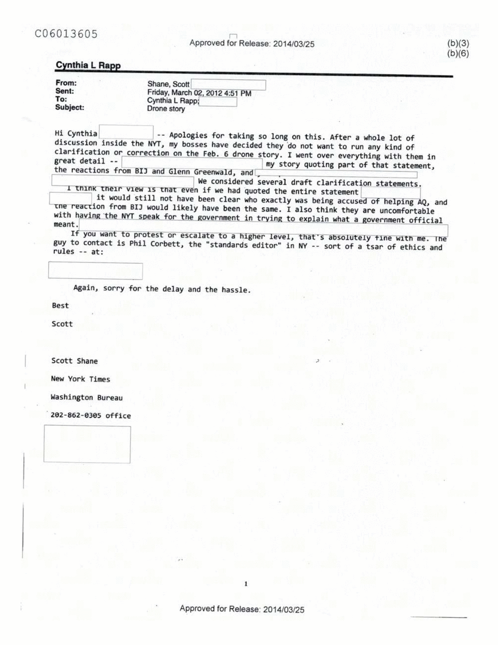 Page 414 from Email Correspondence Between Reporters and CIA Flacks