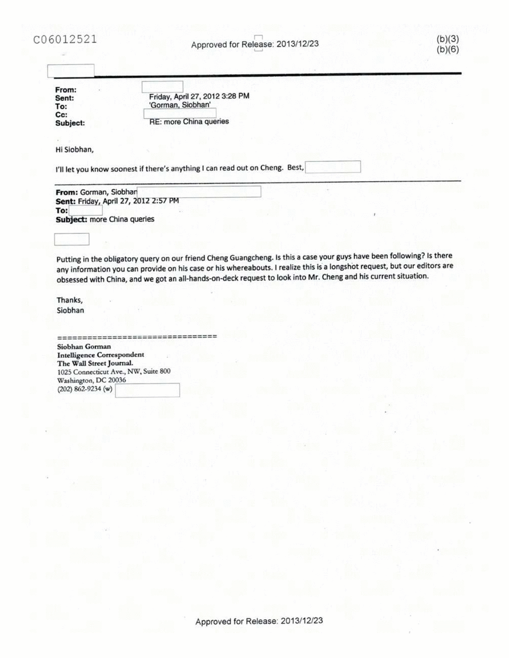 Page 42 from Email Correspondence Between Reporters and CIA Flacks
