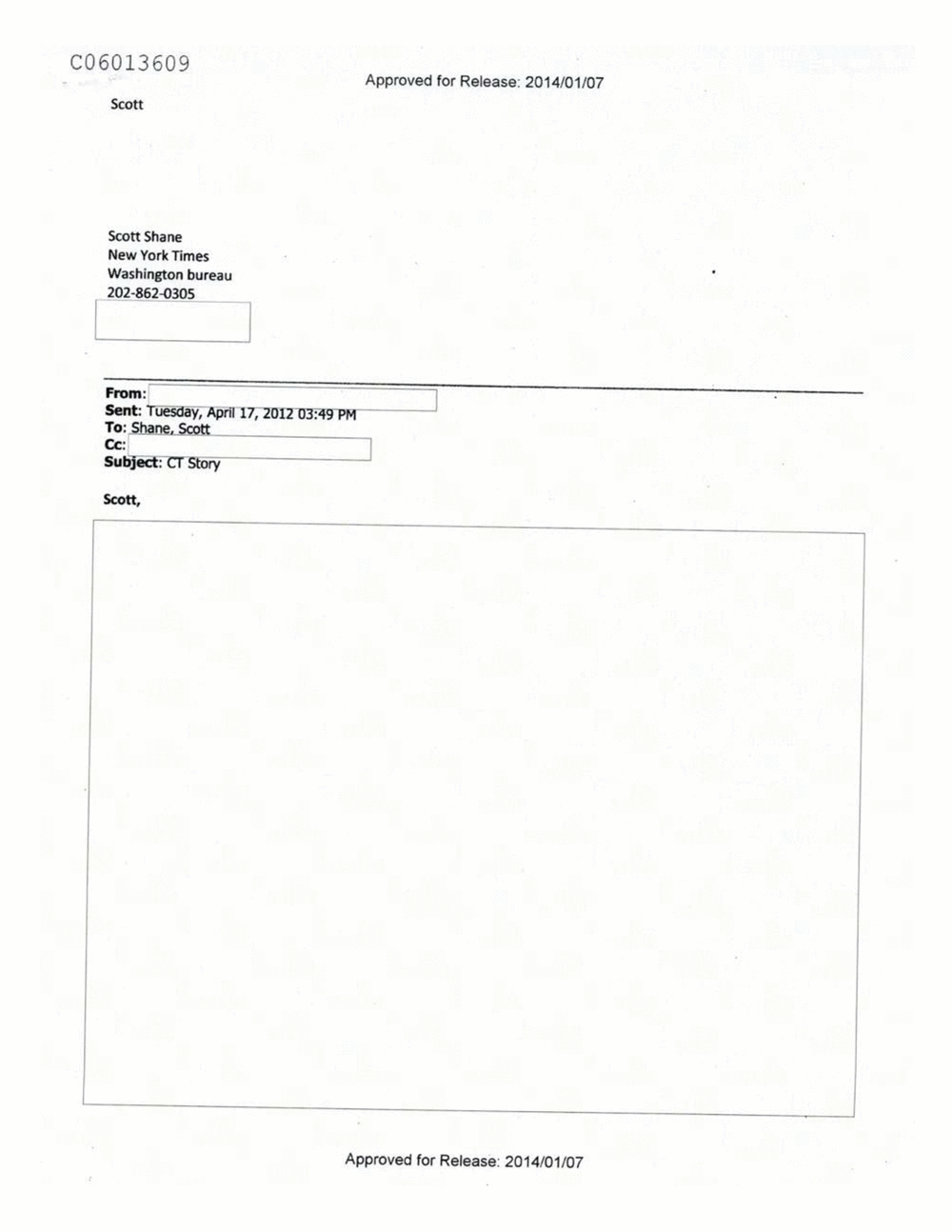 Page 425 from Email Correspondence Between Reporters and CIA Flacks