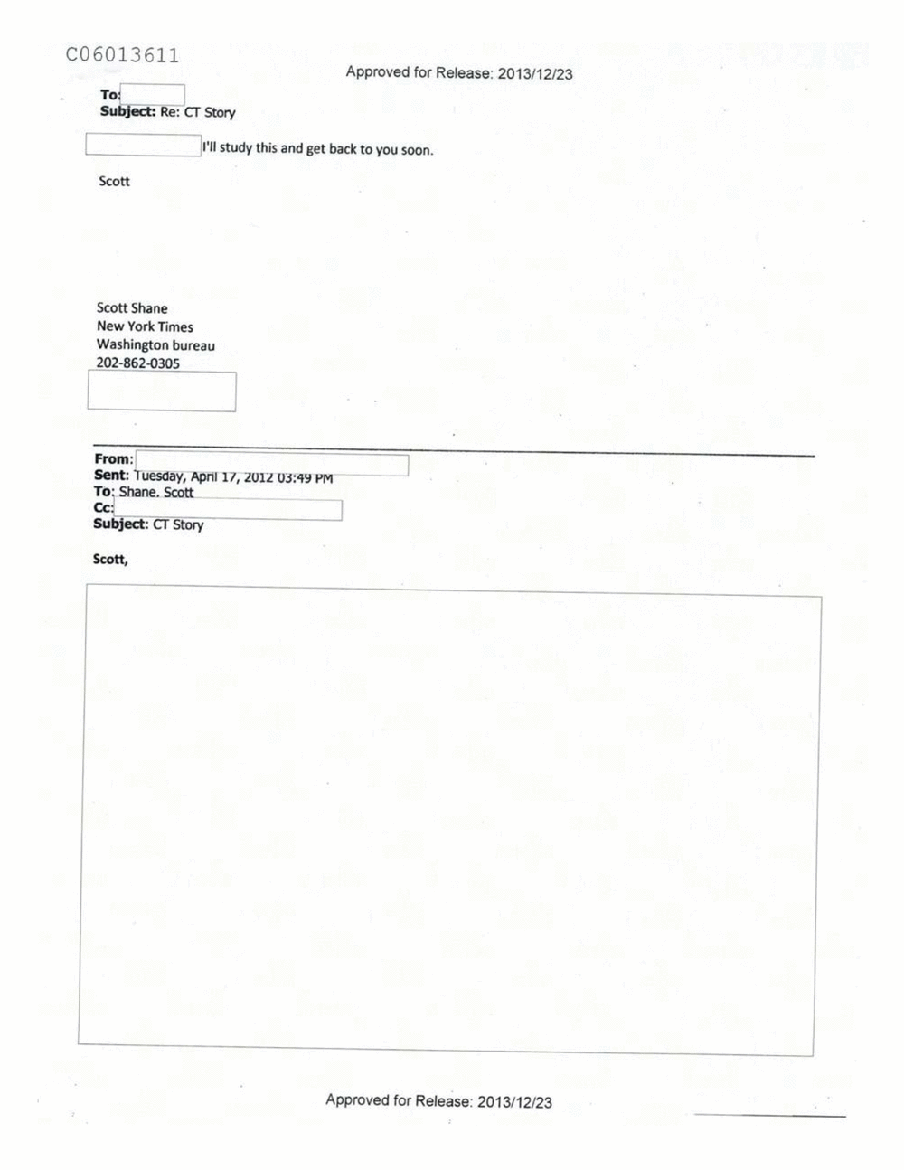 Page 429 from Email Correspondence Between Reporters and CIA Flacks
