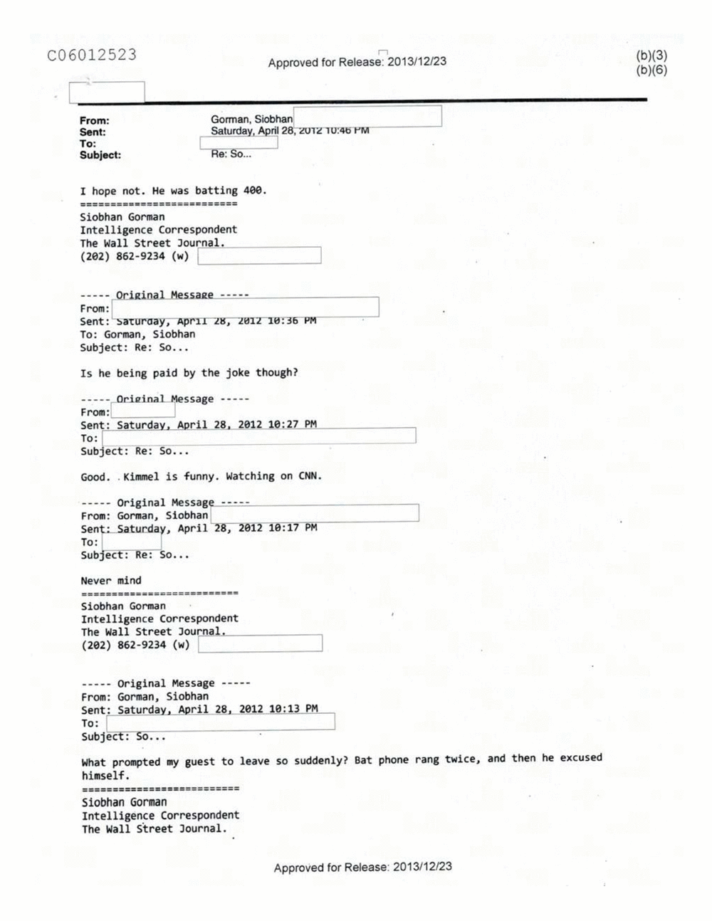 Page 44 from Email Correspondence Between Reporters and CIA Flacks