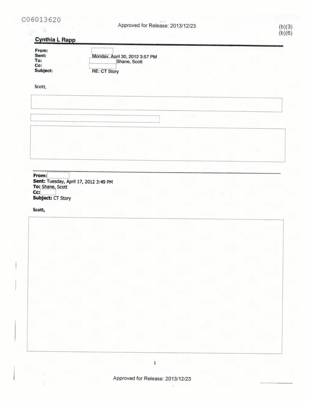 Page 453 from Email Correspondence Between Reporters and CIA Flacks