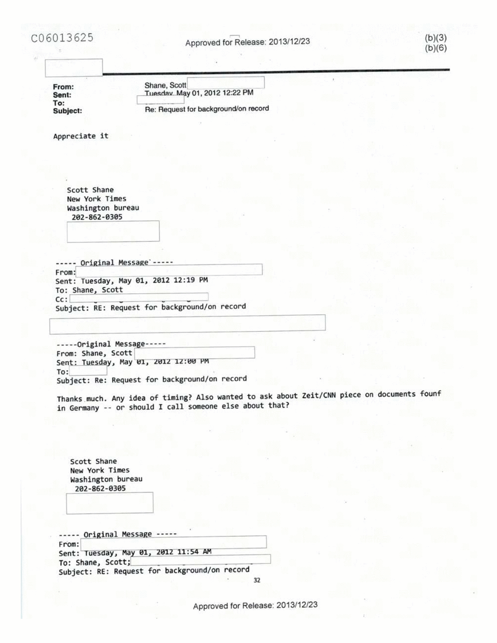 Page 460 from Email Correspondence Between Reporters and CIA Flacks