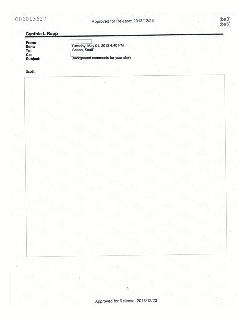 Page 464 from Email Correspondence Between Reporters and CIA Flacks