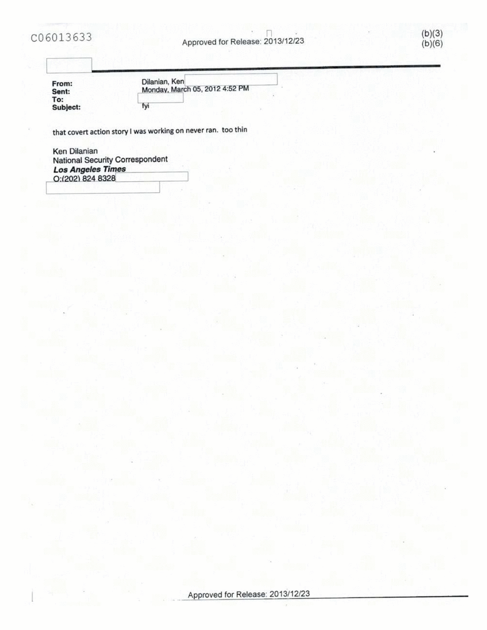 Page 470 from Email Correspondence Between Reporters and CIA Flacks