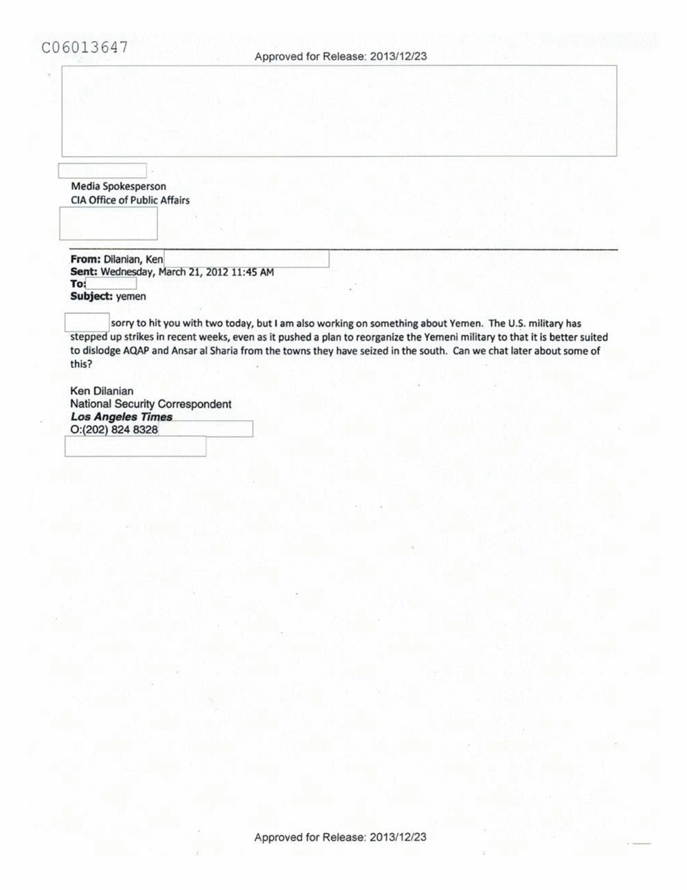 Page 492 from Email Correspondence Between Reporters and CIA Flacks