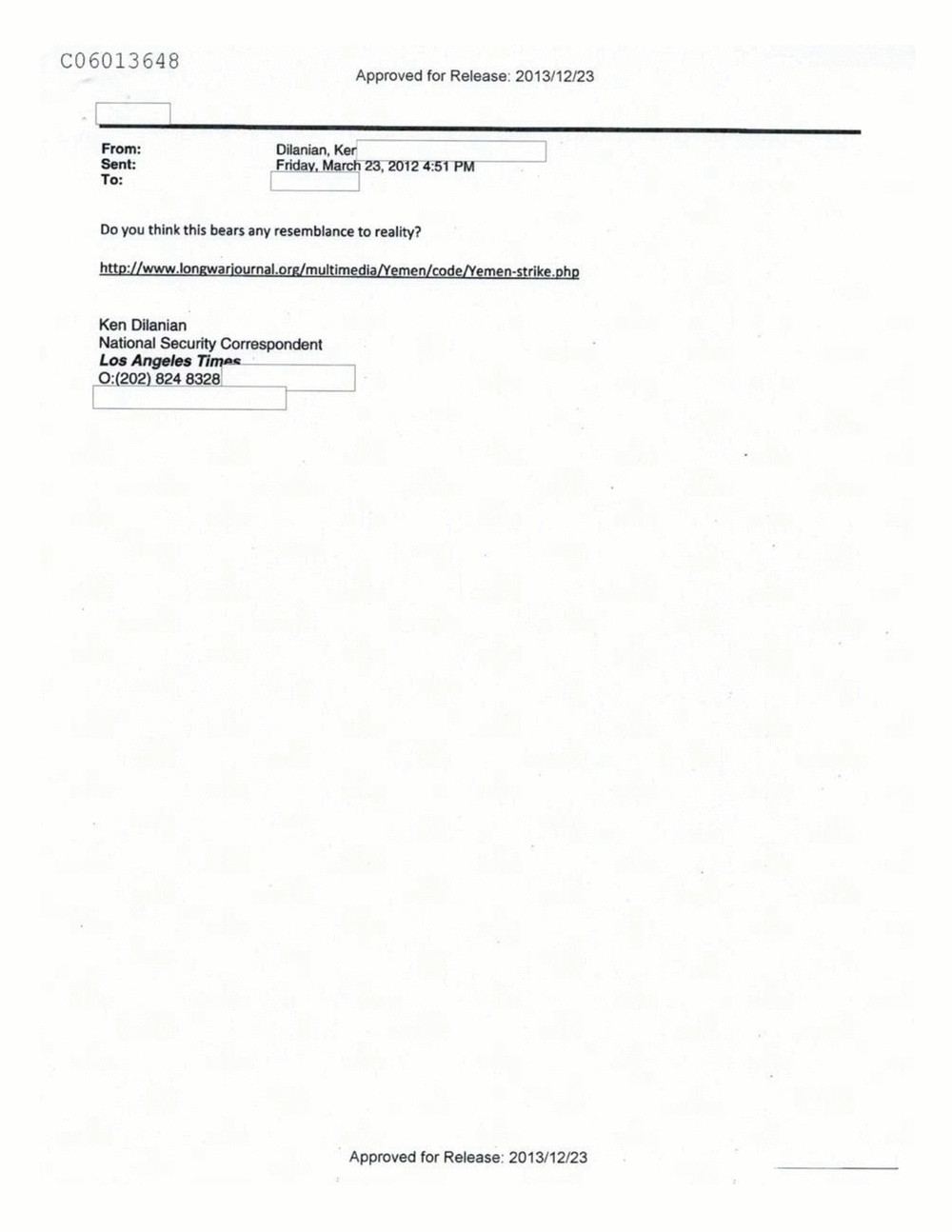 Page 495 from Email Correspondence Between Reporters and CIA Flacks