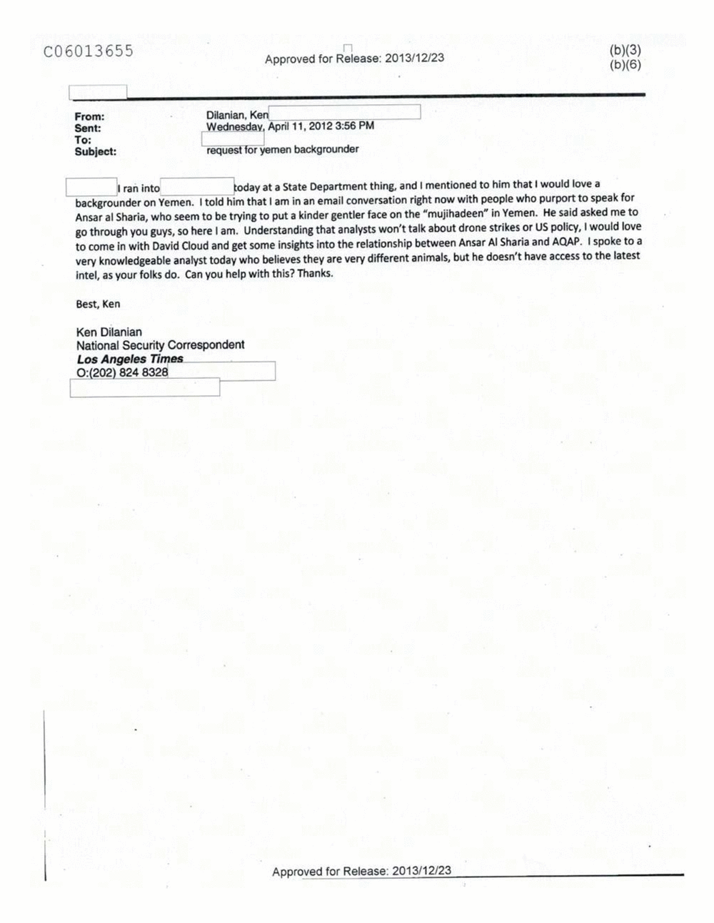 Page 505 from Email Correspondence Between Reporters and CIA Flacks