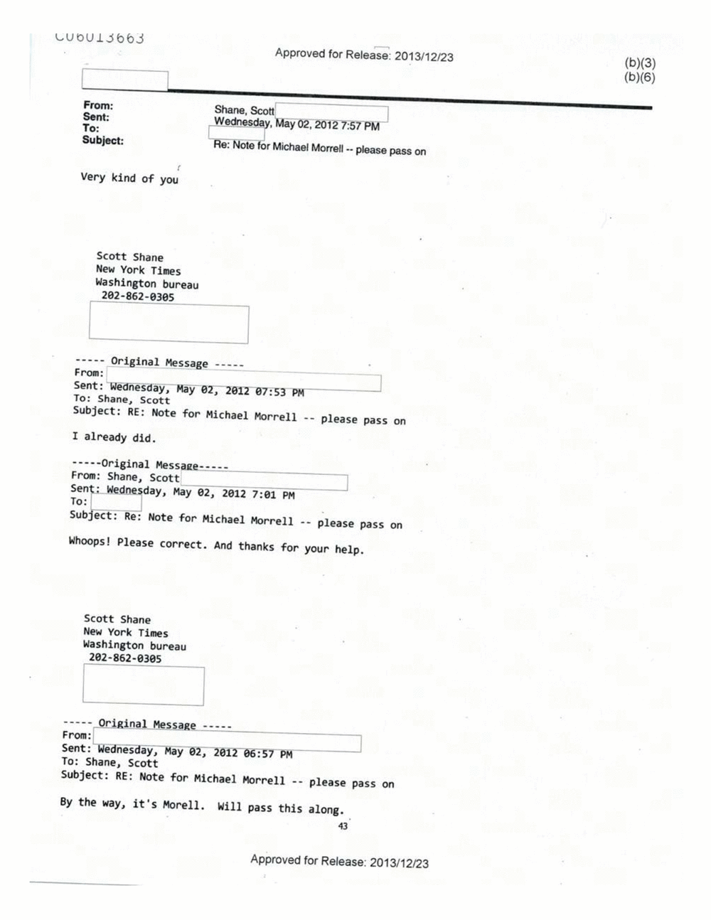 Page 508 from Email Correspondence Between Reporters and CIA Flacks