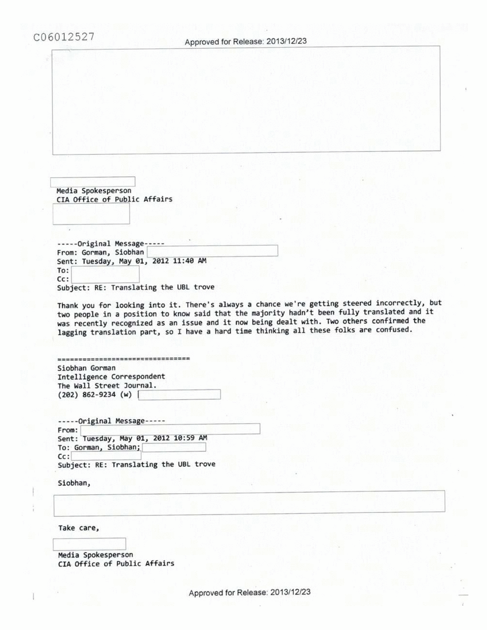 Page 51 from Email Correspondence Between Reporters and CIA Flacks