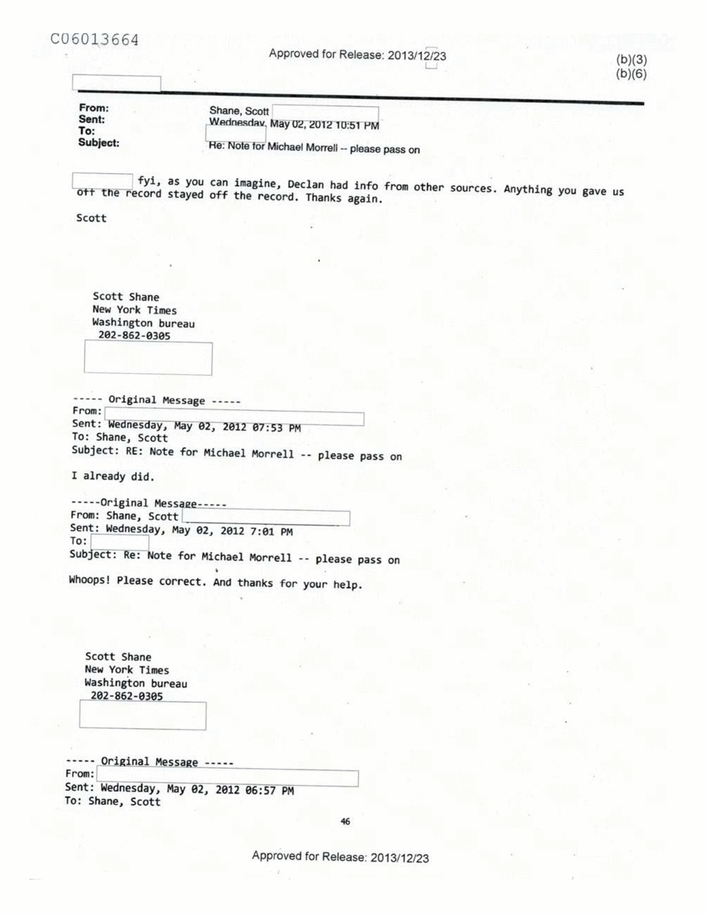 Page 510 from Email Correspondence Between Reporters and CIA Flacks