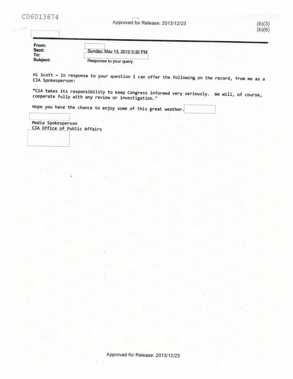 Page 526 from Email Correspondence Between Reporters and CIA Flacks