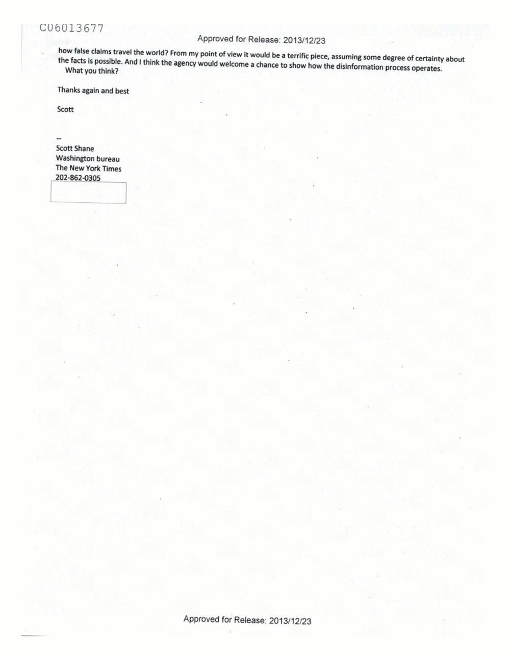 Page 533 from Email Correspondence Between Reporters and CIA Flacks