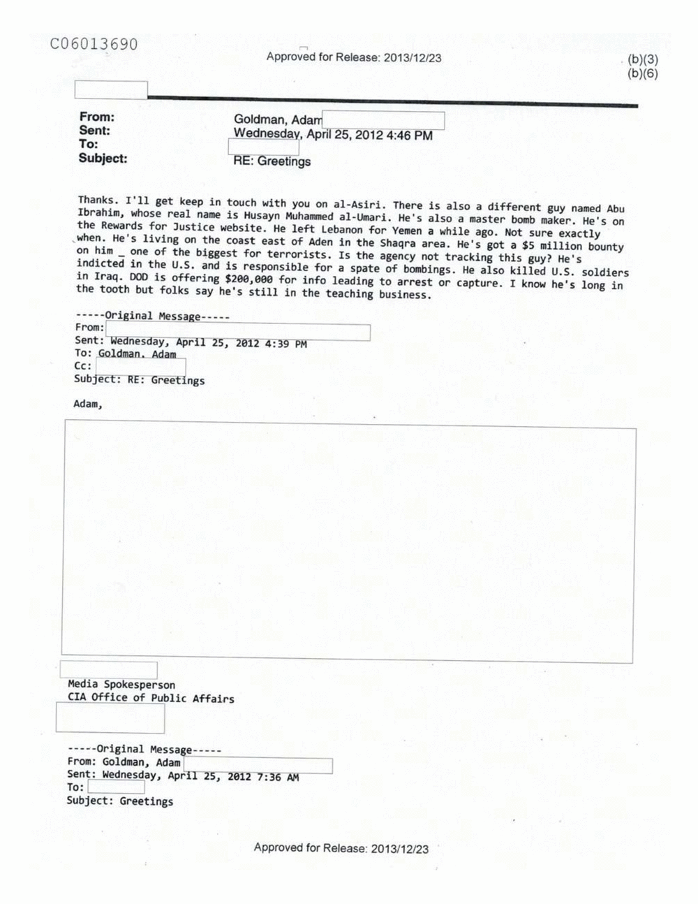 Page 548 from Email Correspondence Between Reporters and CIA Flacks