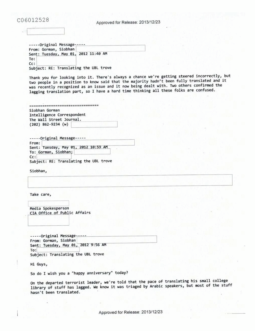 Page 55 from Email Correspondence Between Reporters and CIA Flacks