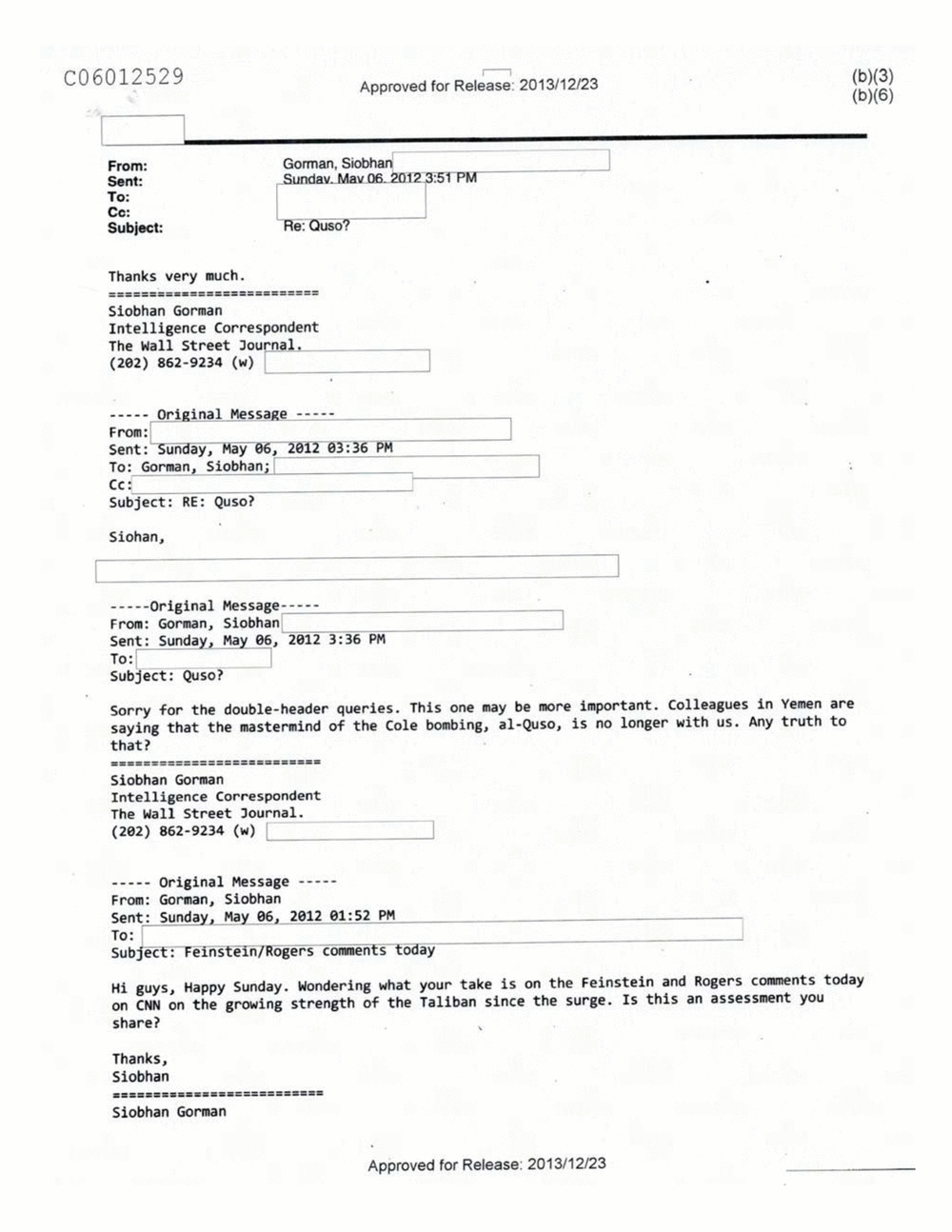 Page 57 from Email Correspondence Between Reporters and CIA Flacks
