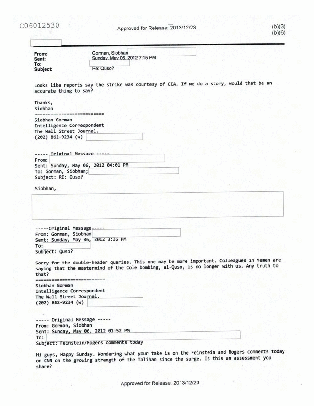 Page 59 from Email Correspondence Between Reporters and CIA Flacks