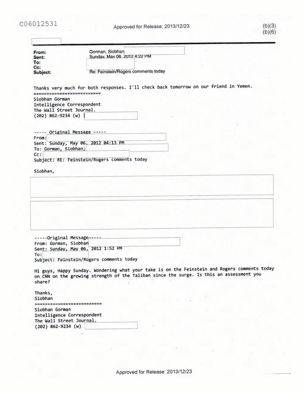 Page 61 from Email Correspondence Between Reporters and CIA Flacks